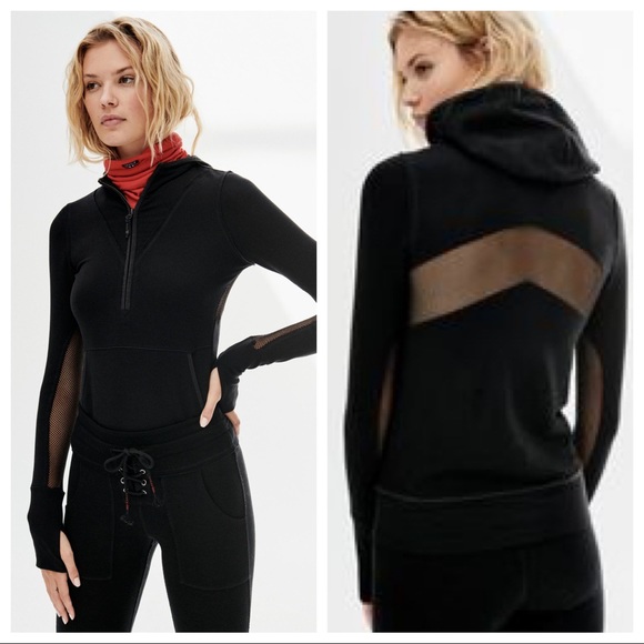 NWT Free People Movement Markle Hoodie in Black - Picture 2 of 2